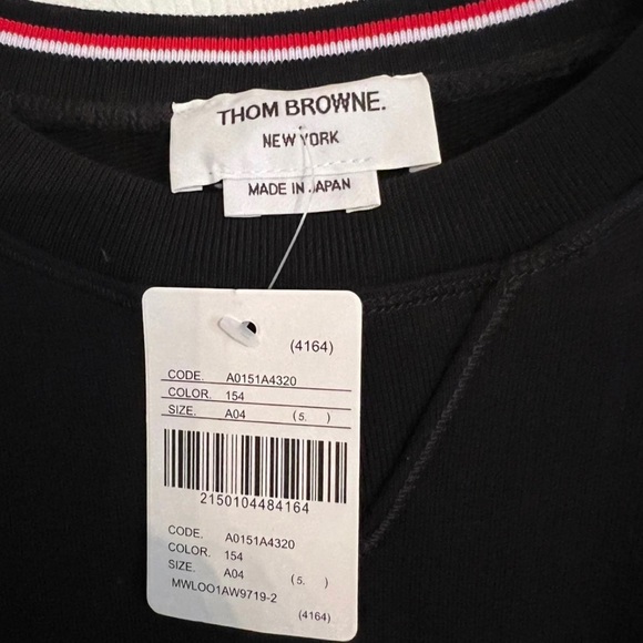 THOM BROWNE Slim-Fit
Striped Loopback Cotton-Jersey Sweatshirt - Picture 3 of 4